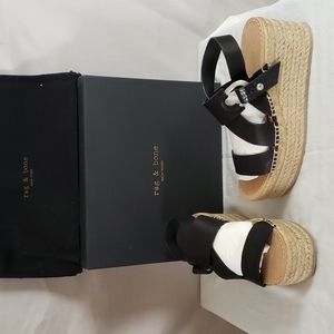 NEW Rag and Bone August Espadrille Platform Sandal